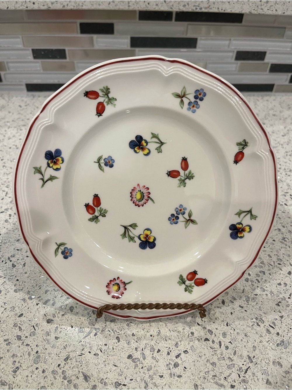 EUC Villeroy & Boch Petite Fleur Small Plates - Picture 5 of 9